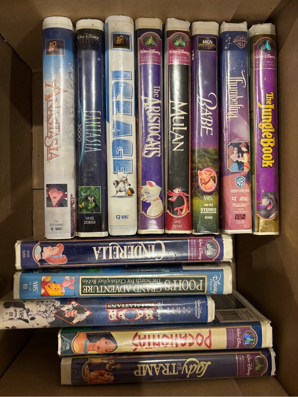 Disney Classic VHS Movie Lot - 21 Assorted Titles